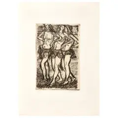 Dancers by Luigi Bartolini, etching, offered Feb 2024