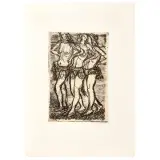 Luigi Bartolini, Dancers, etching