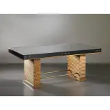 Table, Brass And by Osvaldo Borsani, WOODEN STRUCTURE, offered Jan 2024