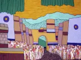 Silvio Natali, Stanno per arrivare 2008, acrylic on canvas