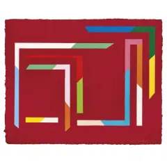 Untitled 1995 by Piero Dorazio, tempera on paper, offered Dec 2023