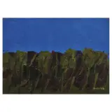 Ennio Morlotti, Ulivi a Bordighera 1968, oil on canvas