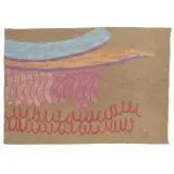 Giorgio Griffa, Azzurro di sopra 1987, acrylic on canvas
