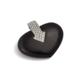 Gianni Bulgari, Enigma By Gianni Bulgari Pendant In 18Kt White Gold And Jet, ENIGMA BY GIANNI BULGARI PENDANT IN