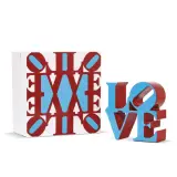 Robert Indiana, Untitled, Love Blue painted polystone
