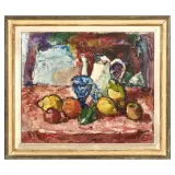 Mario Bucci, Still life with lemons and carafe