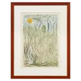 Giuliano Della Pergola, The moon on the forest 1992, mixed media on paper