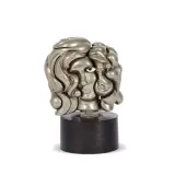 Untitled by Miguel Ortiz Berrocal, Woman's head metal, offered Nov 2023