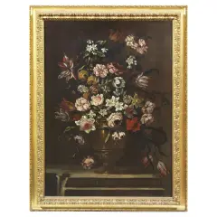 Andrea Scacciati II, Flower Vases, oil on canvas