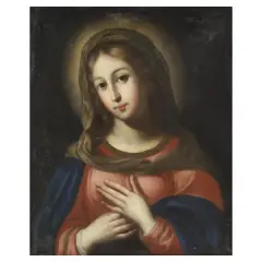 Ginevra Cantofoli, Praying Virgin, oil on canvas