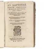(Occulta) Della Porta, Giovan Battista. Magiae naturalis libri viginti . Francofurti, Andrae Wecheli heredes, Claudium Marnium & Ioann. Aubrium, 1597. by Giovanni Battista Della Porta, (Occulta) Della Porta, offered Nov 2023