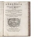 Girolamo Tartarotti, (Stregoneria) TARTAROTTI, Girolamo. Apologia del congresso notturno delle lammie . In Venezia, Simone Occhi, 1751., (Stregoneria) TARTAROTTI