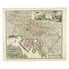 Ducatus Carniolae Tirol by Mätthaeus Seutter, offered Nov 2023