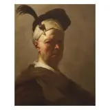 Salomon Adler, Selfportrait, oil on canvas
