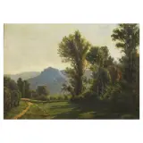 Serafino De Tivoli, Country Landscape At The Noontide