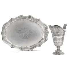 Untitled by Angelo Maria Spinazzi, A SILVER BASIN AND EWER, offered Nov 2023