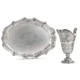 Angelo Maria Spinazzi, Untitled, A SILVER BASIN AND EWER