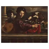 Pietro Paolini, A Young Musician And A Boy With Game