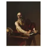Bartolomeo Manfredi, Saint Jerome In His Study, oil on canvas