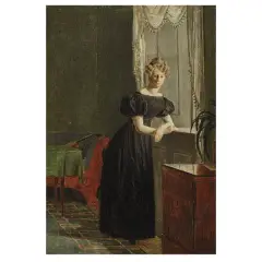 Portrait Of Sophie Krohn by Christen Købke, oil on canvas, offered Nov 2023