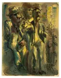 Jobless, Arbeitslos by George Grosz, Um 1935, Aquarell und Tuschfeder auf Papier, sold Nov 2013