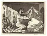 Pablo Picasso, Faune dévoilant une dormeuse, 1936, Radierung und Aquatinta auf Bütten