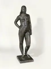 Freya by Gerhard Marcks, 1949, Bronze mit schwarzer Patina. Höhe: 165 cm (65 in. ), sold Jun 2010