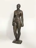 Nanna III by Gerhard Marcks, 1939, Bronze mit braunschwarzer Patina. Höhe: 162 cm (63 ¾ in.), sold Jun 2010