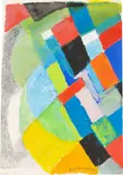 Sonia Delaunay, Rhythme couleur, 1979, Gouache und Bleistift auf Papier