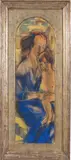 Madonna by Christian Rohlfs, 1928, Wassertempera und Kohle auf 2 Blatt Bütten, zusammen auf Karton aufgezogen, sold Dec 2021