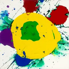 Ohne Titel by Sam Francis, 1989, Acryl auf Leinwand, sold Nov 2025