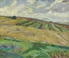 Max Beckmann, Helle Nenndorfer Landschaft, 1910, Öl auf Leinwand