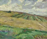 Max Beckmann, Helle Nenndorfer Landschaft, 1910, Öl auf Leinwand