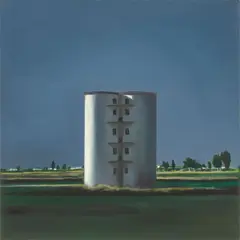 Karin Kneffel, Zwielicht, 1995, Öl auf Leinwand