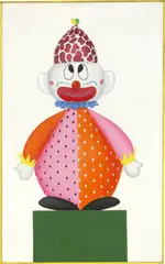 Christa Dichgans, Clown, 1969, Öl auf Leinwand