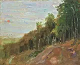 Sonnenuntergang by Max Slevogt, 1919, Öl auf Leinwand, sold Jun 2010