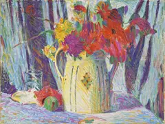Curt Herrmann, Blumen, Um 1904, Öl auf Leinwand
