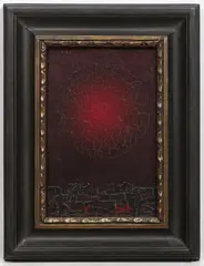 Jaroslav Paur, Satellite, 1970s, oil on cardboard