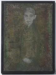 Vavro Oravec, Franz Kafka, 1965, oil on canvas on plywood