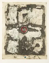 Marička Klimovičová, Studio Diary, 1980, mixed media, paper