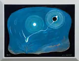 Stippled Cosmic by Oskar Fischinger, 1963, Oil on cardboard, sold Oct 2015