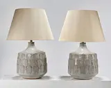 David Cressey, Table lamps with Leaf texture (2)