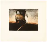 Wayne Thiebaud, Van, 1989, Color drypoint on paper