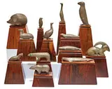 Beniamino Bufano, Animal sculptures (12), c. 1960, Pewter