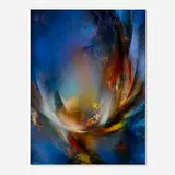 Untitled by Leonardo Nierman, oil on Masonite, sold Mar 2023