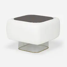 William Andrus, Coffee table, c. 1972, lacquered fiberglass, acrylic, mirrored glass