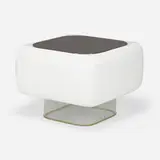 William Andrus, Coffee table, c. 1972, lacquered fiberglass, acrylic, mirrored glass