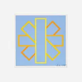 Richard Anuszkiewicz, Untitled (Holiday Card), 1989, screenprint in colors