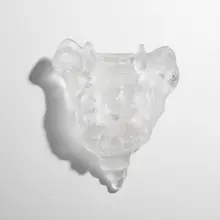 Kiki Smith, Tail, 1997, kiln-cast lead crystal