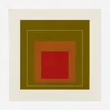 Josef Albers, White Line Square IV (from the White Line Squares series), 1966, lithograph in colors on Arches Cover